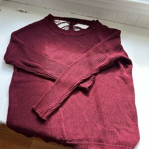Women's Burgundy Sweater